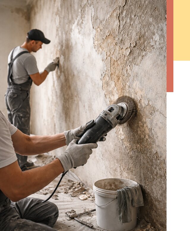 Снятие и удаление краски со стен в Сестрорецке от 2152 руб. — ОТДЕЛОЧНИК-Сст