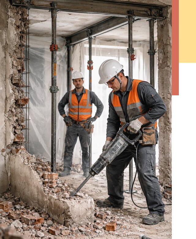 Снос несущих стен в Сестрорецке от 10505 руб. — демонтаж несущей стены под ключ | ОТДЕЛОЧНИК-Сст