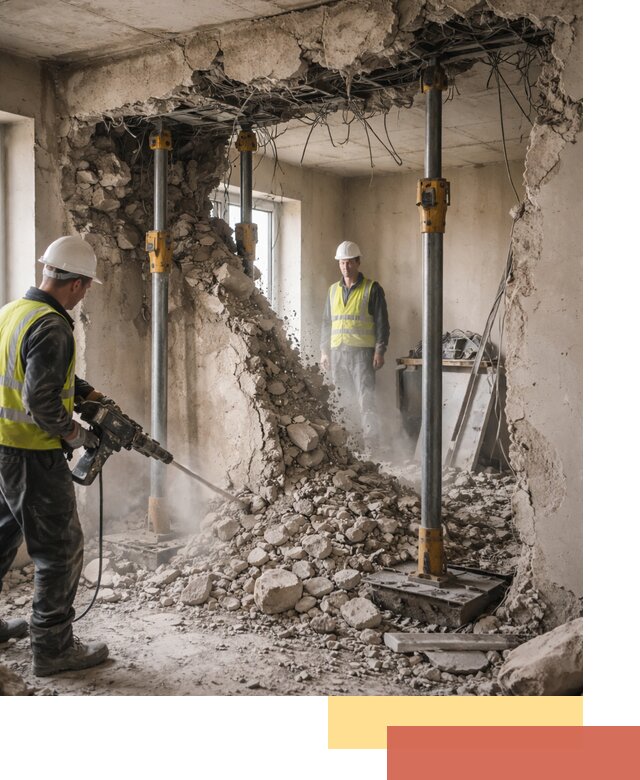 Снос несущих стен в Сестрорецке с гарантией безопасности и качества