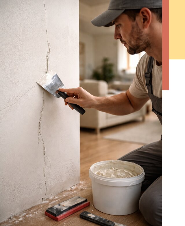 Заделка трещин и сколов в Сестрорецке от 2511 руб. — быстро и недорого | ОТДЕЛОЧНИК-Сст