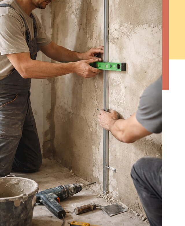 Установка штукатурных маяков в Сестрорецке от 7174 руб. — быстро и недорого | ОТДЕЛОЧНИК-Сст