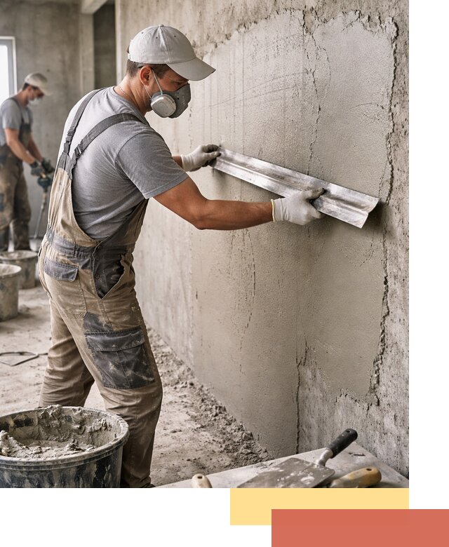 Штукатурка бетонных стен в Сестрорецке качественно и долговечно