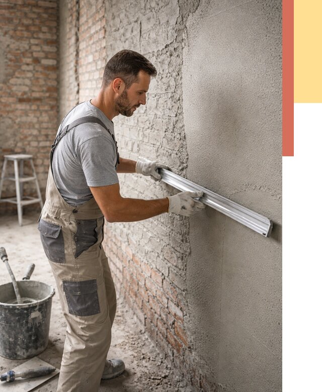 Штукатурка кирпичных стен в Сестрорецке от 4612 руб/м2 — быстро и недорого | ОТДЕЛОЧНИК-Сст