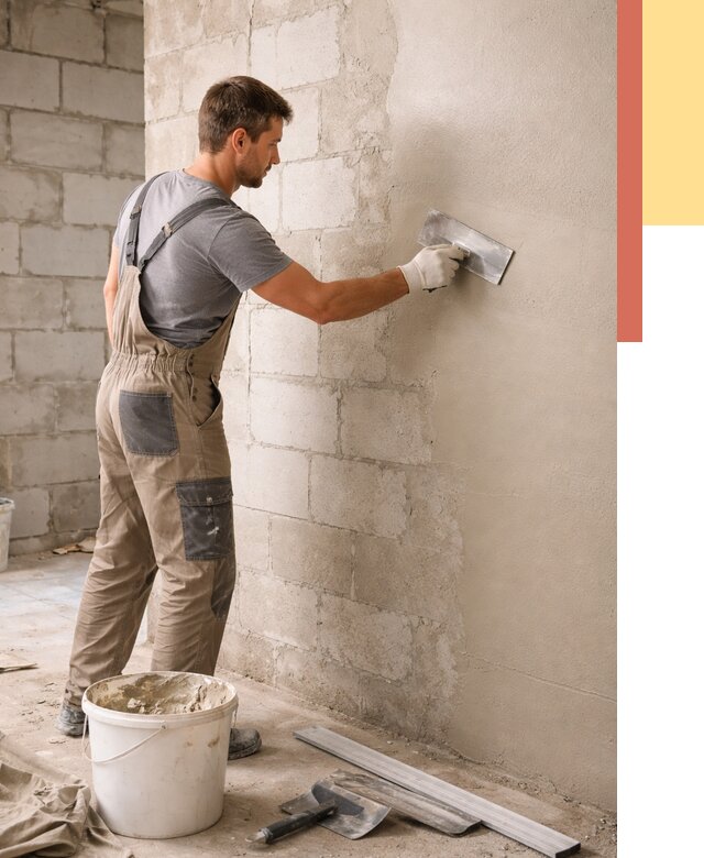 Штукатурка стен из газобетона в Сестрорецке от 2152 руб./м2 — быстро и недорого | ОТДЕЛОЧНИК-Сст