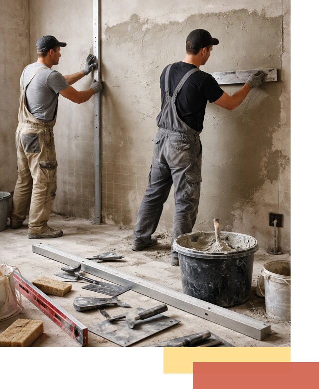 Профессиональная штукатурка стен под плитку в Сестрорецке