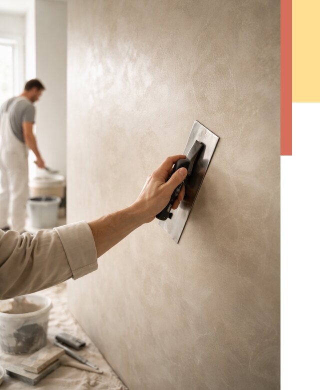 Венецианская штукатурка в Сестрорецке от 3587 руб/м² — нанесение стен под ключ | ОТДЕЛОЧНИК-Сст