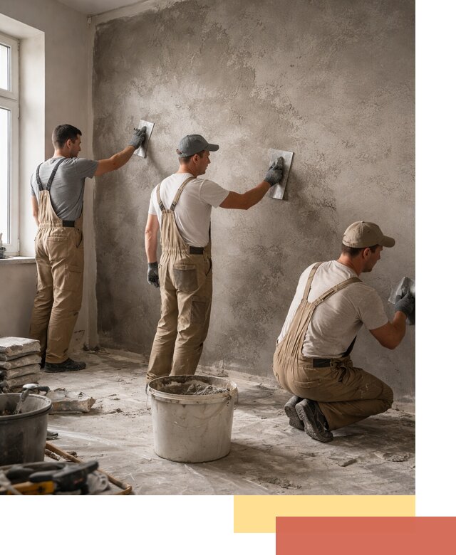 Декоративная штукатурка под бетон в Сестрорецке для стен и потолков