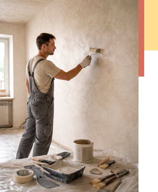 Нанесение лессирующей краски по декоративке в Сестрорецке от 1794 руб. | ОТДЕЛОЧНИК-Сст