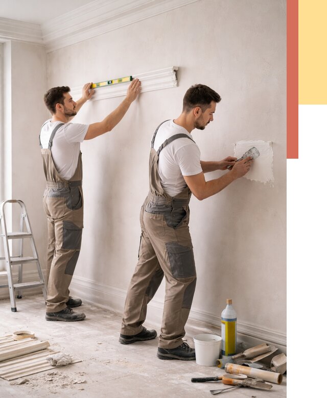 Монтаж лепнины на стены в Сестрорецке от 4612 руб. — недорого, быстро | ОТДЕЛОЧНИК-Сст