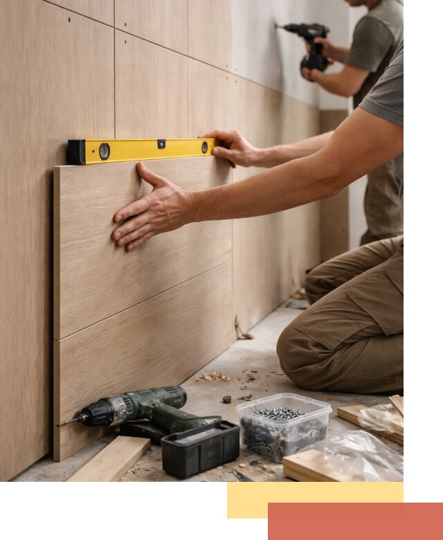 Профессиональный монтаж МДФ панелей на стены в Сестрорецке