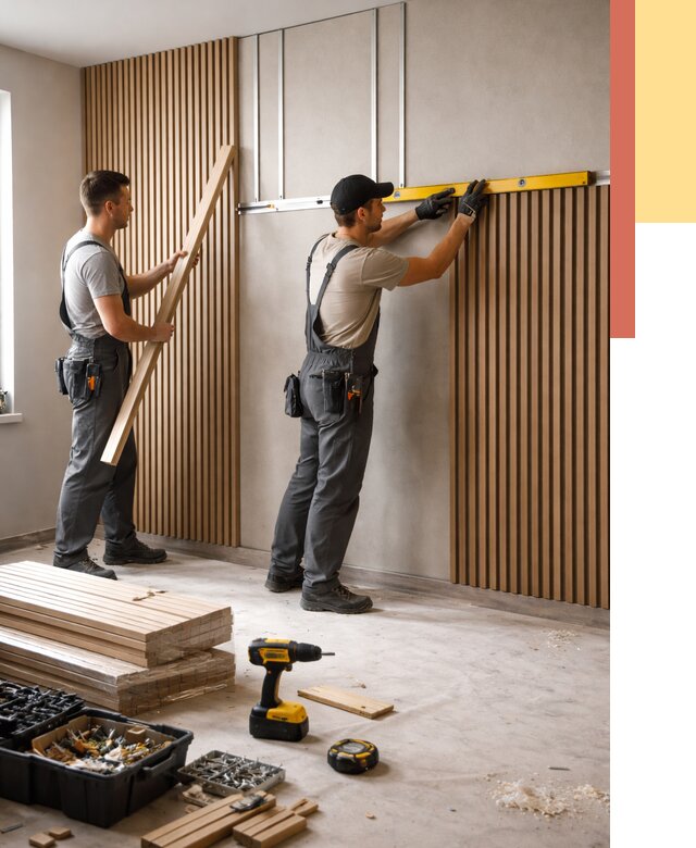 Монтаж реечных панелей на стены в Сестрорецке от 1230 руб. — быстро и недорого | ОТДЕЛОЧНИК-Сст