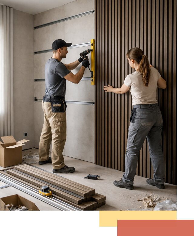 Монтаж реечных панелей на стены в Сестрорецке