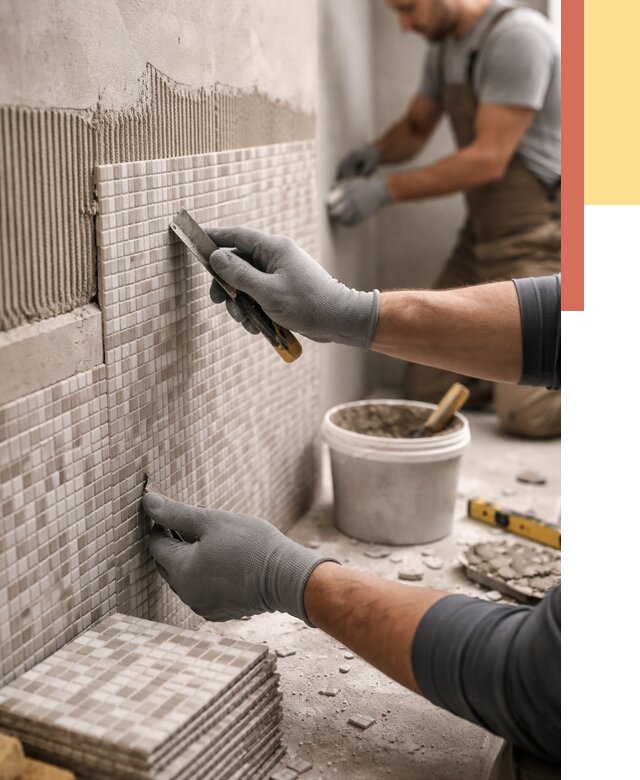 Облицовка стен мозаикой в Сестрорецке от 3280 руб/м2 — укладка мозаики на стены | ОТДЕЛОЧНИК-Сст