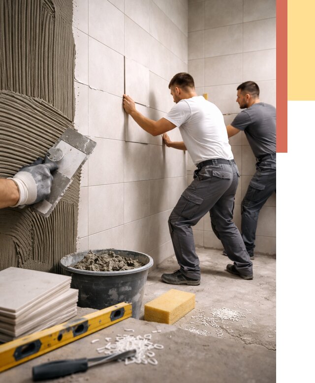 Укладка плитки на стены в Сестрорецке от 871 руб. — качественно и недорого | ОТДЕЛОЧНИК-Сст