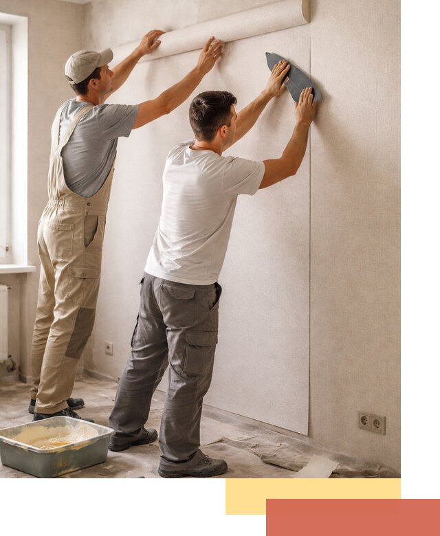 Поклейка виниловых обоев в Сестрорецке профессионально и качественно