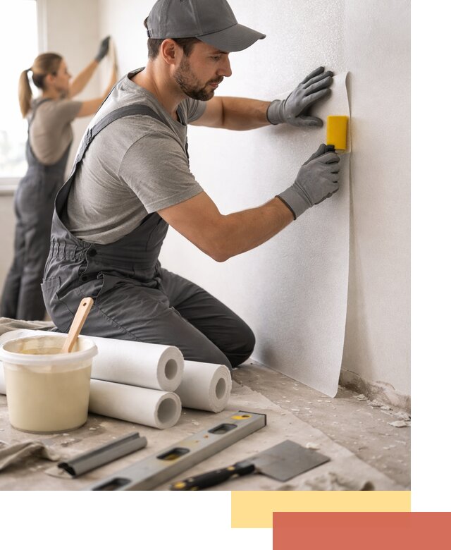 Поклейка стеклообоев профессионально в Сестрорецке