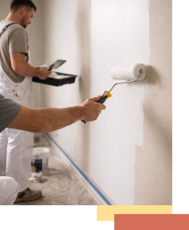 Покраска стен акриловой краской профессионально в Сестрорецке