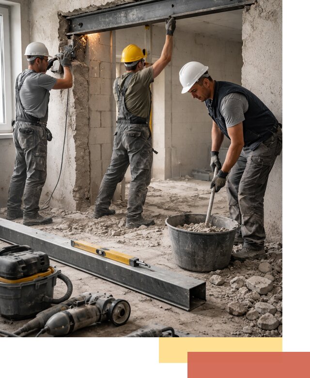 Создание проемов в стенах и несущих конструкциях в Сестрорецке