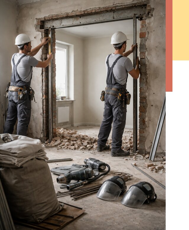 Расширение дверного проема в Сестрорецке от 12811 руб. под ключ | ОТДЕЛОЧНИК-Сст