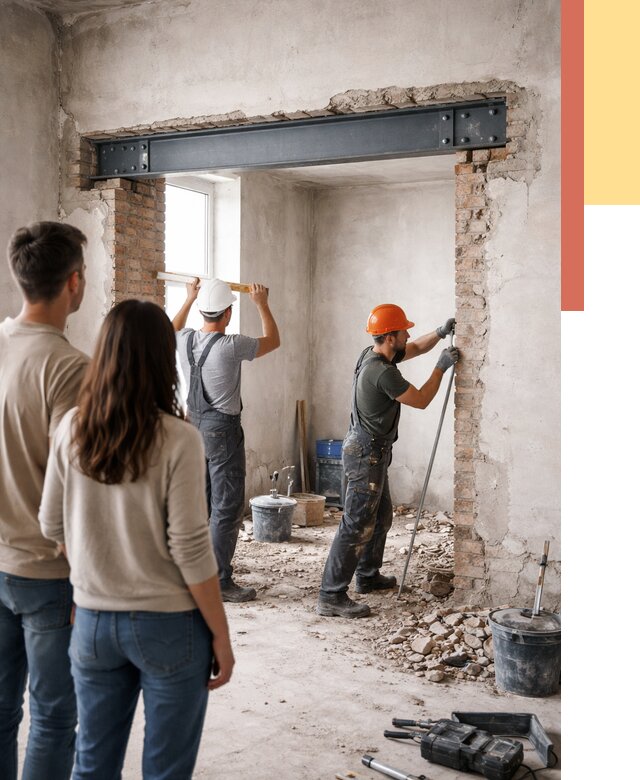 Усиление проема в стене в Сестрорецке от 9737 руб. — усиление дверного проема металлоконструкцией | ОТДЕЛОЧНИК-Сст