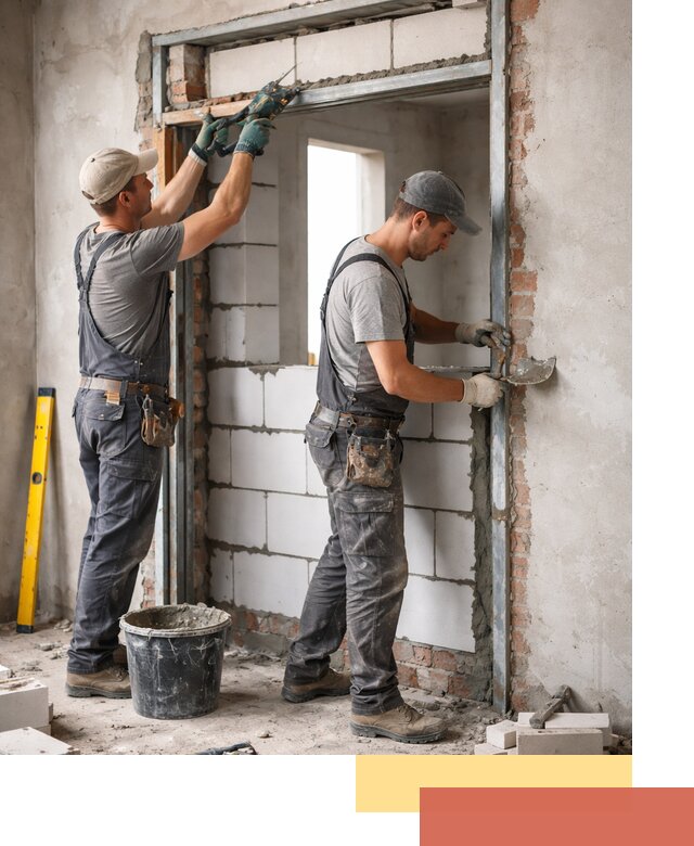 Закладка дверного проема под ключ в Сестрорецке: демонтаж, монтаж, отделка