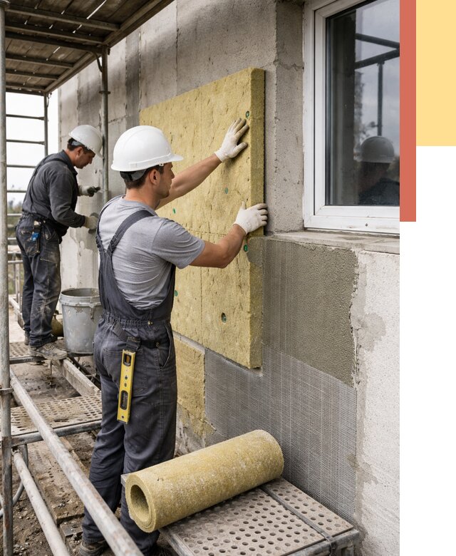 Утепление стен в Сестрорецке от 4407 руб. под ключ — быстро и недорого | ОТДЕЛОЧНИК-Сст