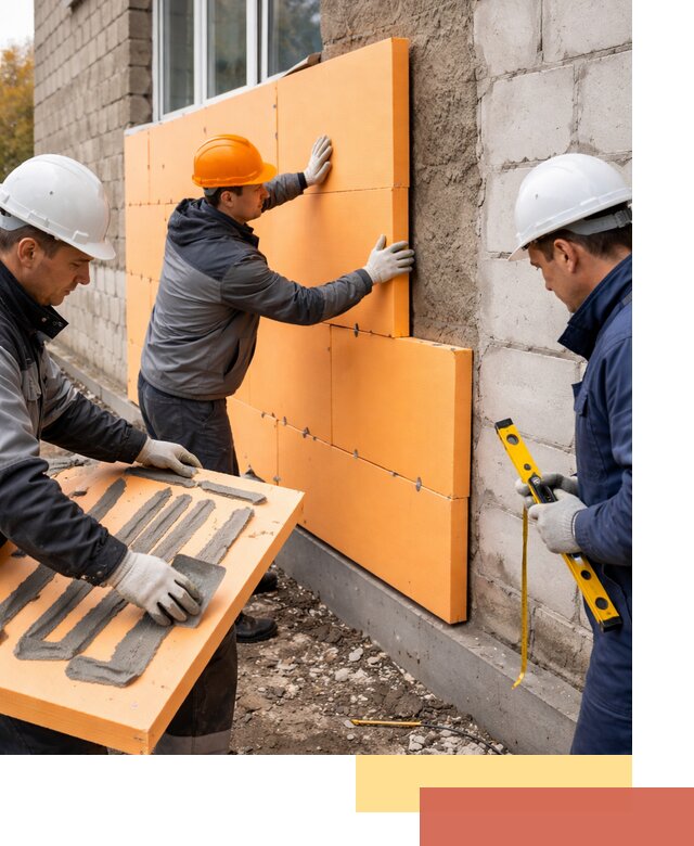 Утепление фасада пеноплексом под ключ в Сестрорецке
