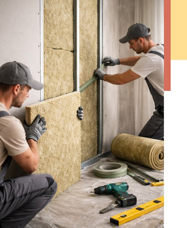 Шумоизоляция стен в Сестрорецке под ключ от 1896 руб. | ОТДЕЛОЧНИК-Сст