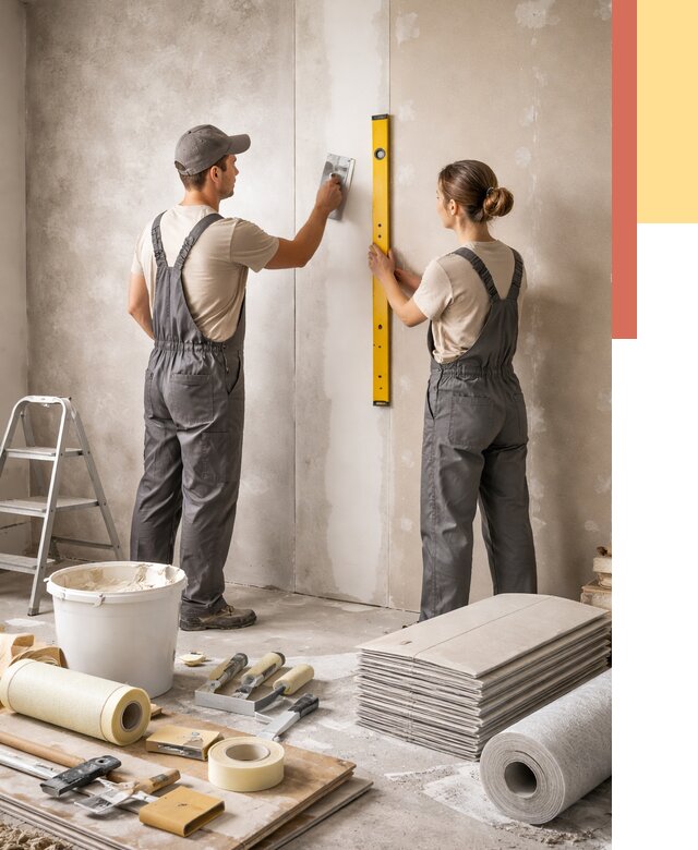 Отделка стен в Сестрорецке от 1537 руб/м² — недорого, быстро, под ключ | ОТДЕЛОЧНИК-Сст