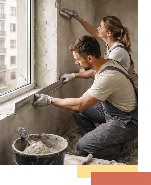 Штукатурка откосов дверей и окон профессионально в Сестрорецке