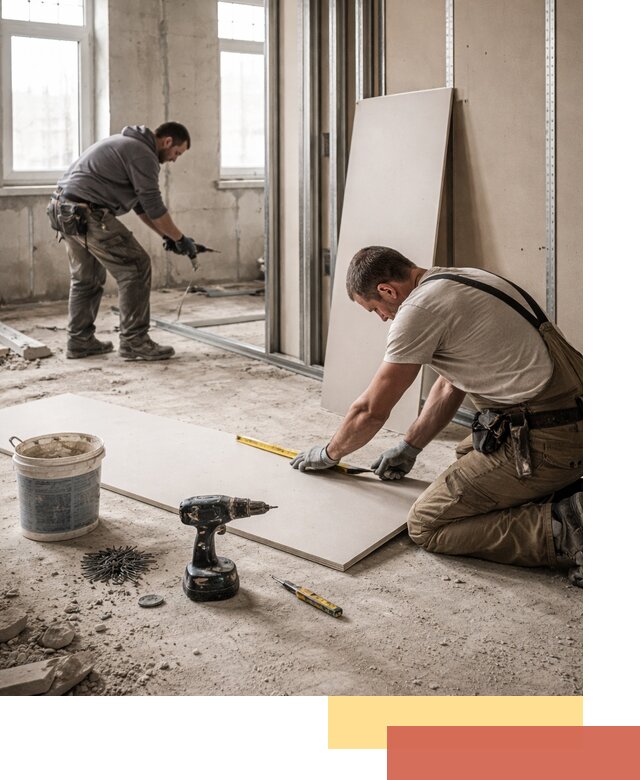 Кладка перегородок из ПГП под ключ в Сестрорецке