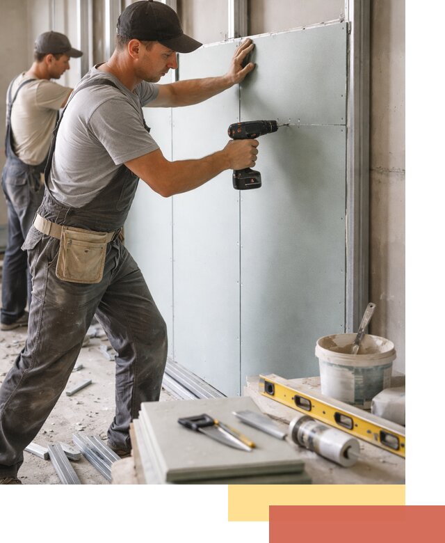 Кладка влагостойких перегородок ПГП в Сестрорецке