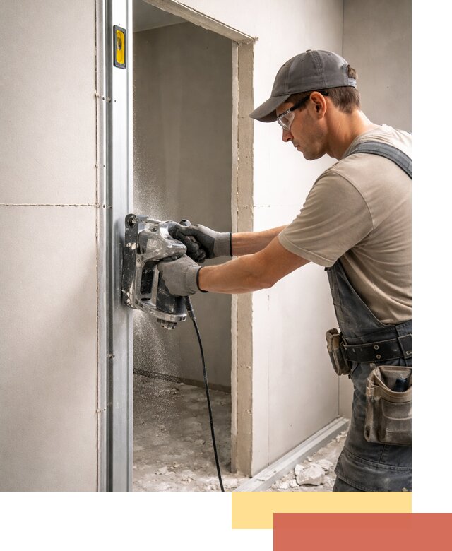 Устройство дверного проема в перегородке в Сестрорецке