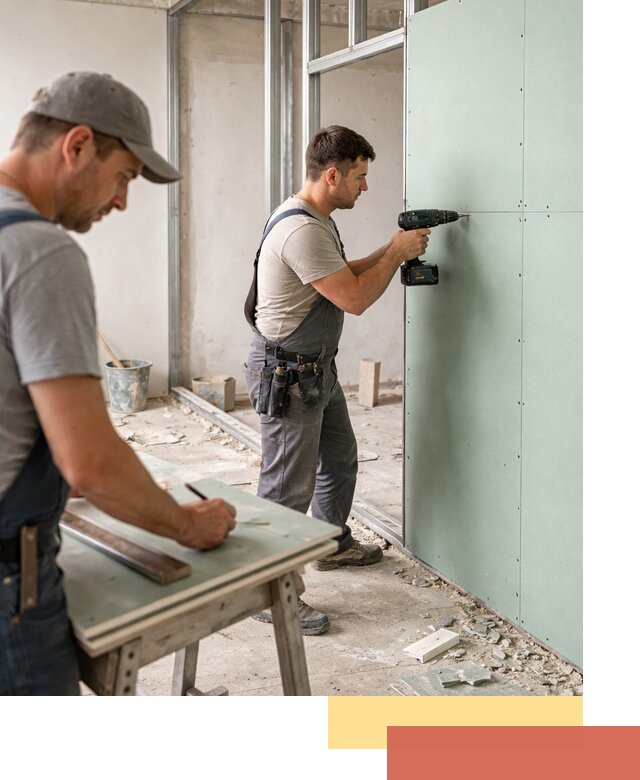 Перегородки из влагостойкого гипсокартона под ключ в Сестрорецке