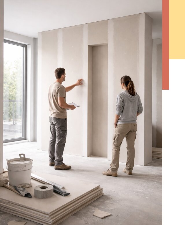 Зонирующая перегородка из гипсокартона в Сестрорецке от 2870 руб. под ключ | ОТДЕЛОЧНИК-Сст