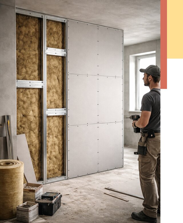 Усиленная перегородка под навеску в Сестрорецке от 13119 руб. — монтаж под ключ | ОТДЕЛОЧНИК-Сст