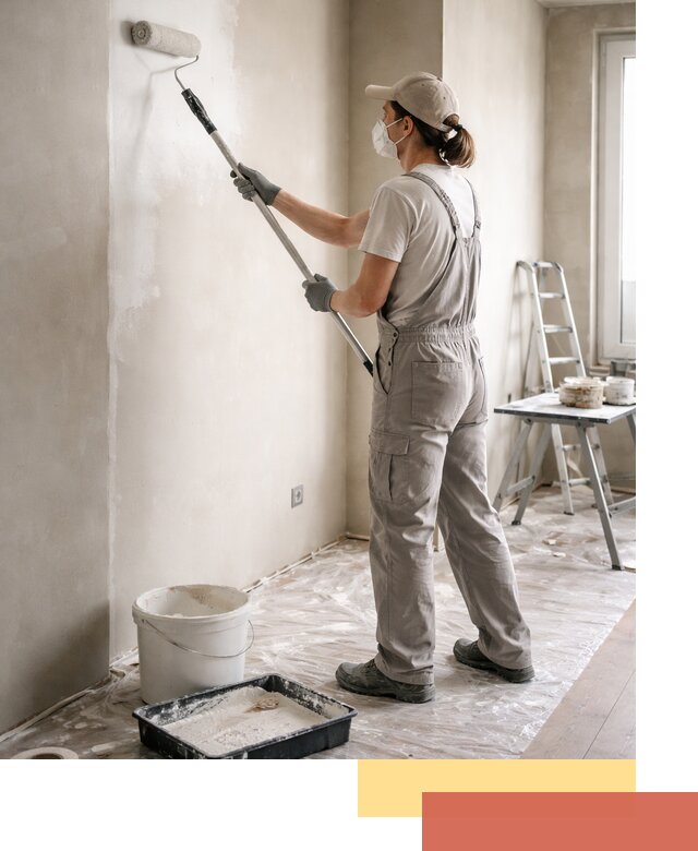 Покраска перегородок из гипсокартона в Сестрорецке качественно и недорого