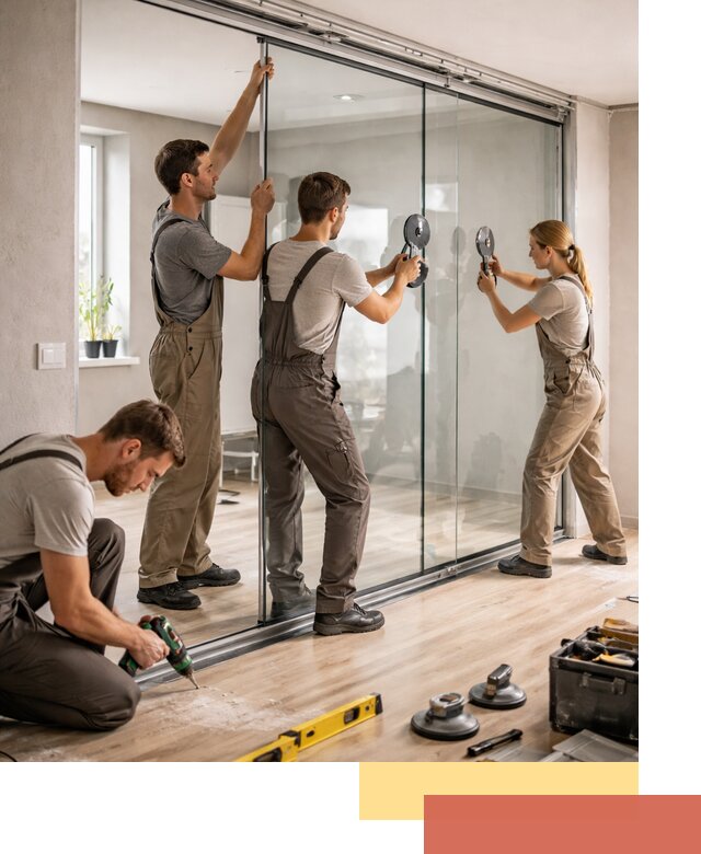 Изготовление стеклянных перегородок на заказ в Сестрорецке