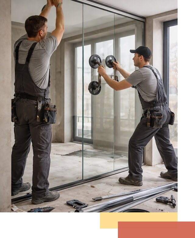 Цельностеклянные перегородки под ключ в Сестрорецке