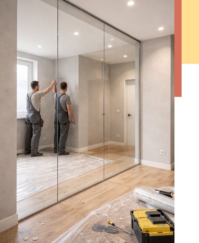 Безрамные стеклянные перегородки в Сестрорецке — монтаж от 9737 руб. | ОТДЕЛОЧНИК-Сст