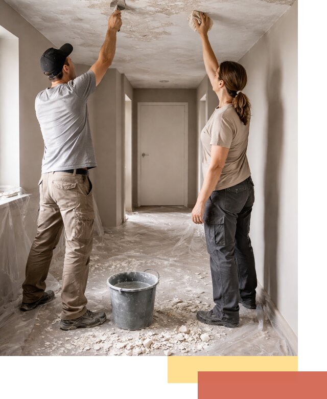 Удаление побелки с потолка в Сестрорецке — быстро и аккуратно