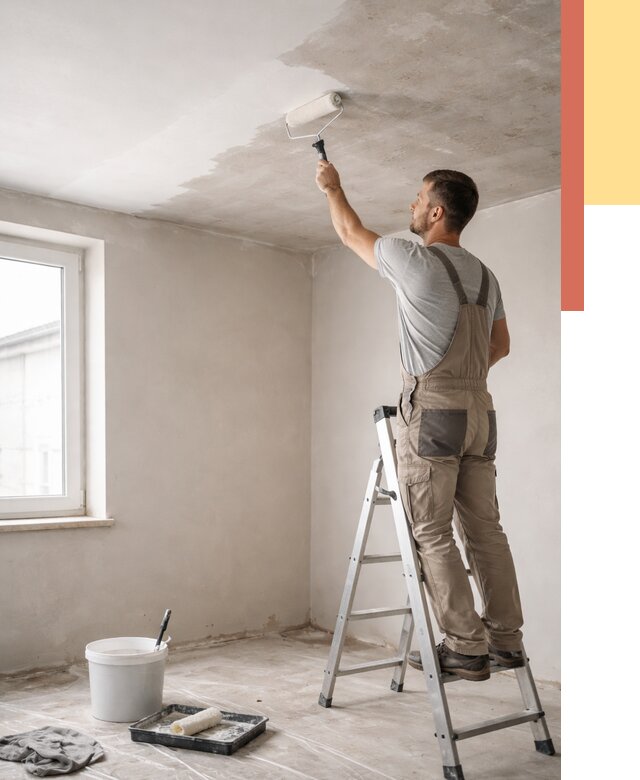 Грунтовка потолка в Сестрорецке от 2562 руб. — быстро и недорого | ОТДЕЛОЧНИК-Сст