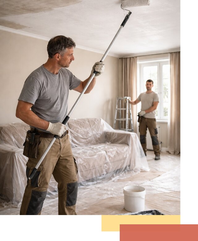 Грунтовка потолка в Сестрорецке — подготовка под покраску и отделку