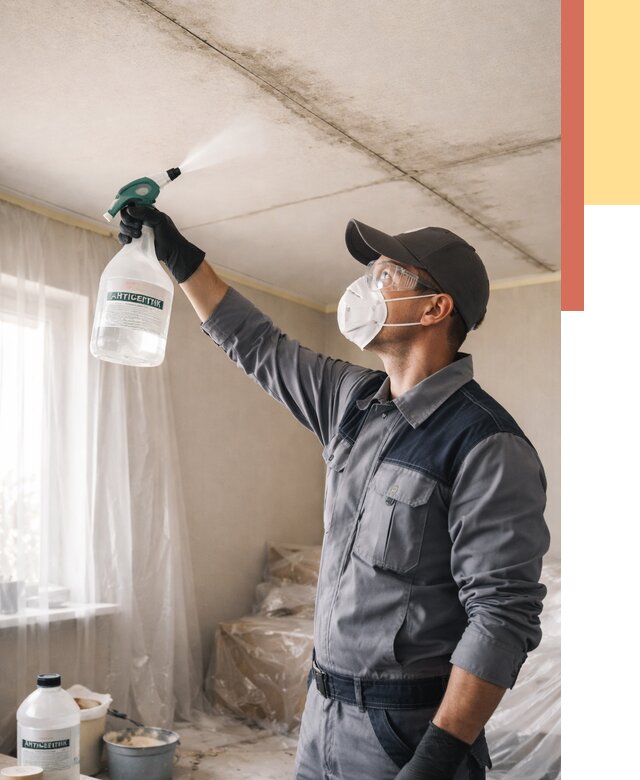 Антисептическая обработка потолка в Сестрорецке от 2562 руб. | ОТДЕЛОЧНИК-Сст