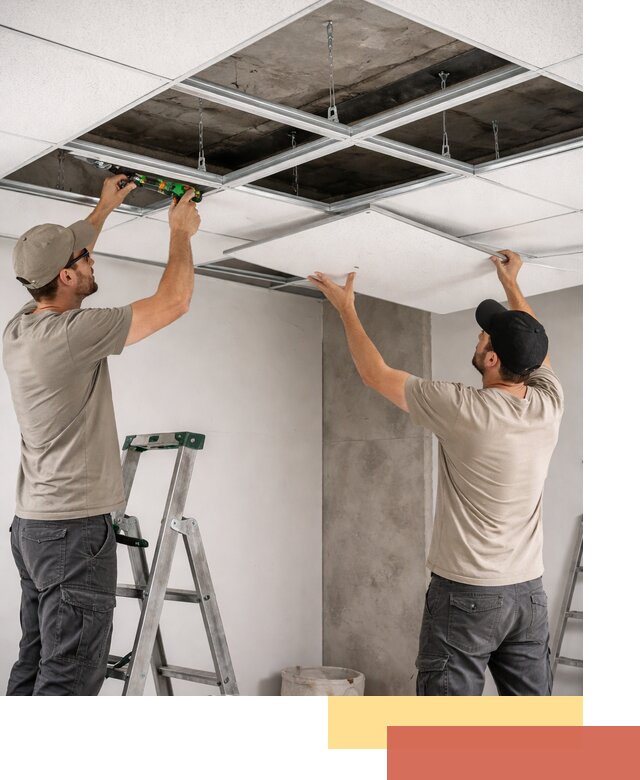 Монтаж потолка Армстронг под ключ в Сестрорецке