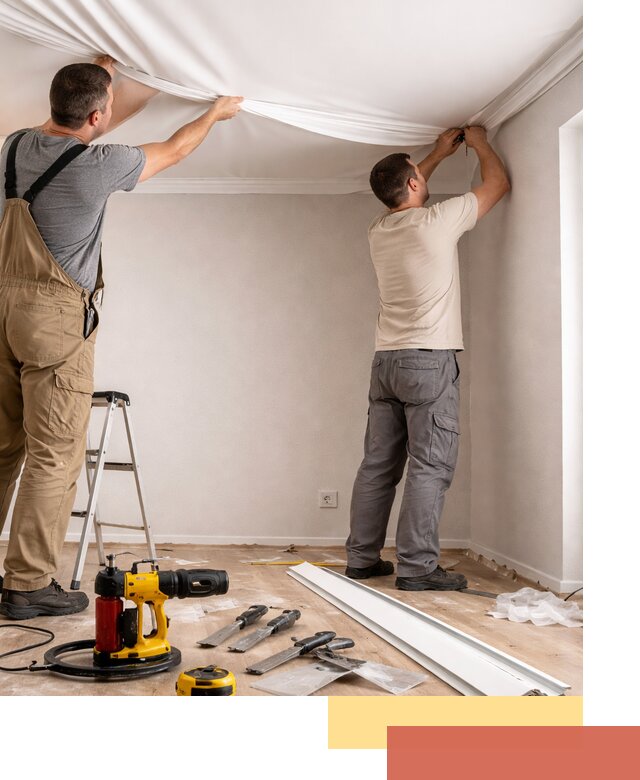 Монтаж ПВХ натяжного потолка в Сестрорецке качественно и быстро