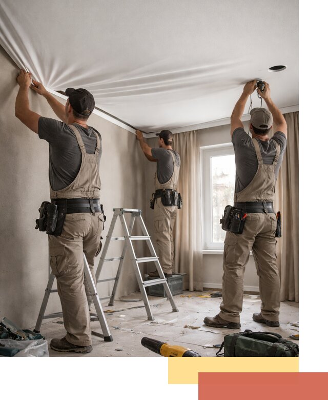 Монтаж матового натяжного потолка в Сестрорецке качественно и быстро