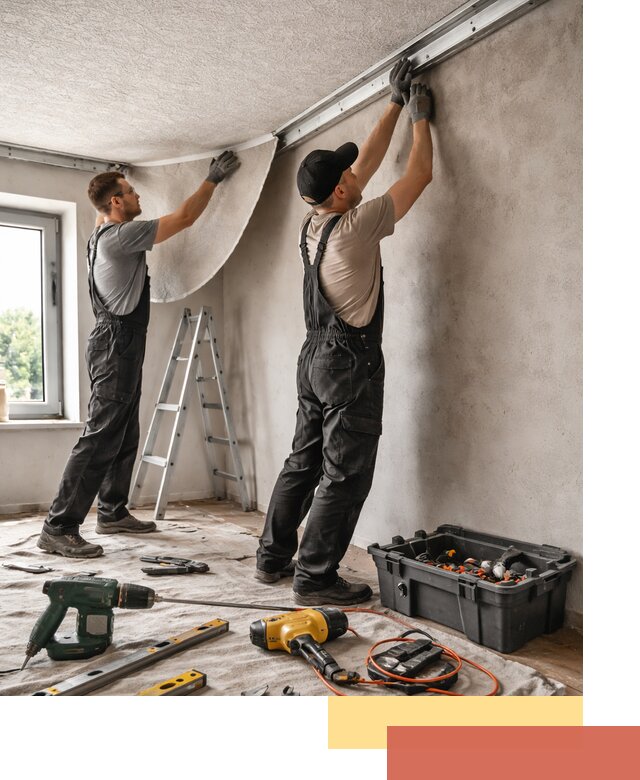 Монтаж фактурного натяжного потолка в Сестрорецке качественно и быстро