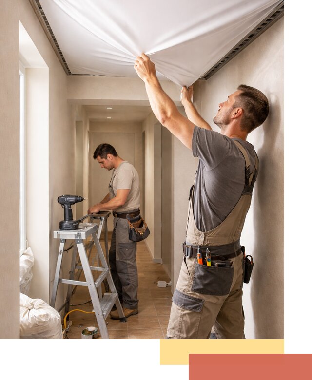 Монтаж натяжного потолка в прихожей в Сестрорецке