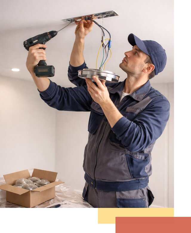 Установка люстры в натяжной потолок в Сестрорецке